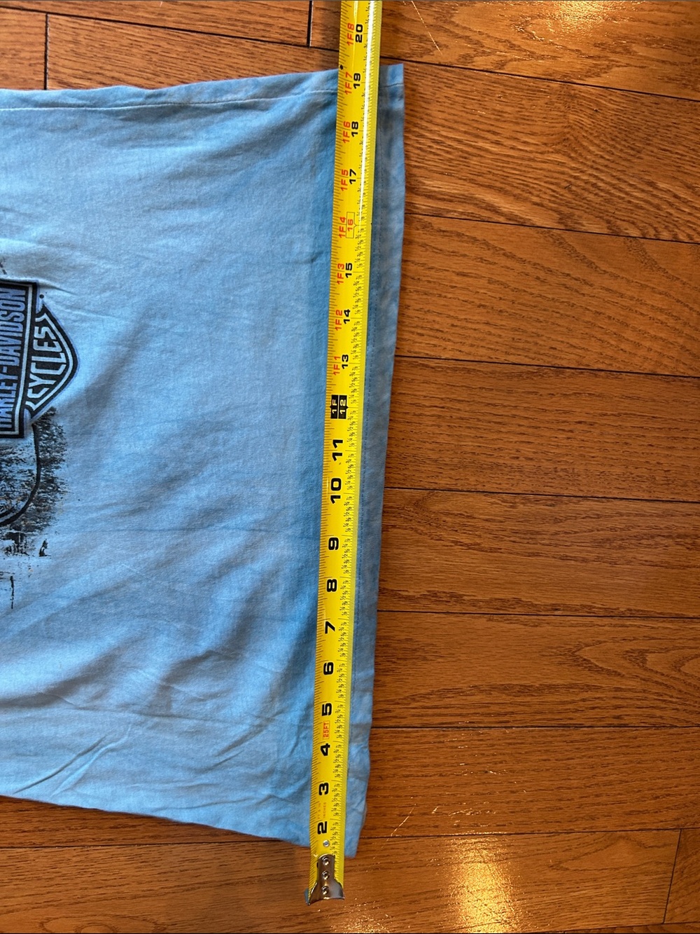 Harley‑Davidson Light Blue V‑Neck Eagle Graphic Tee - Picture 11 of 12